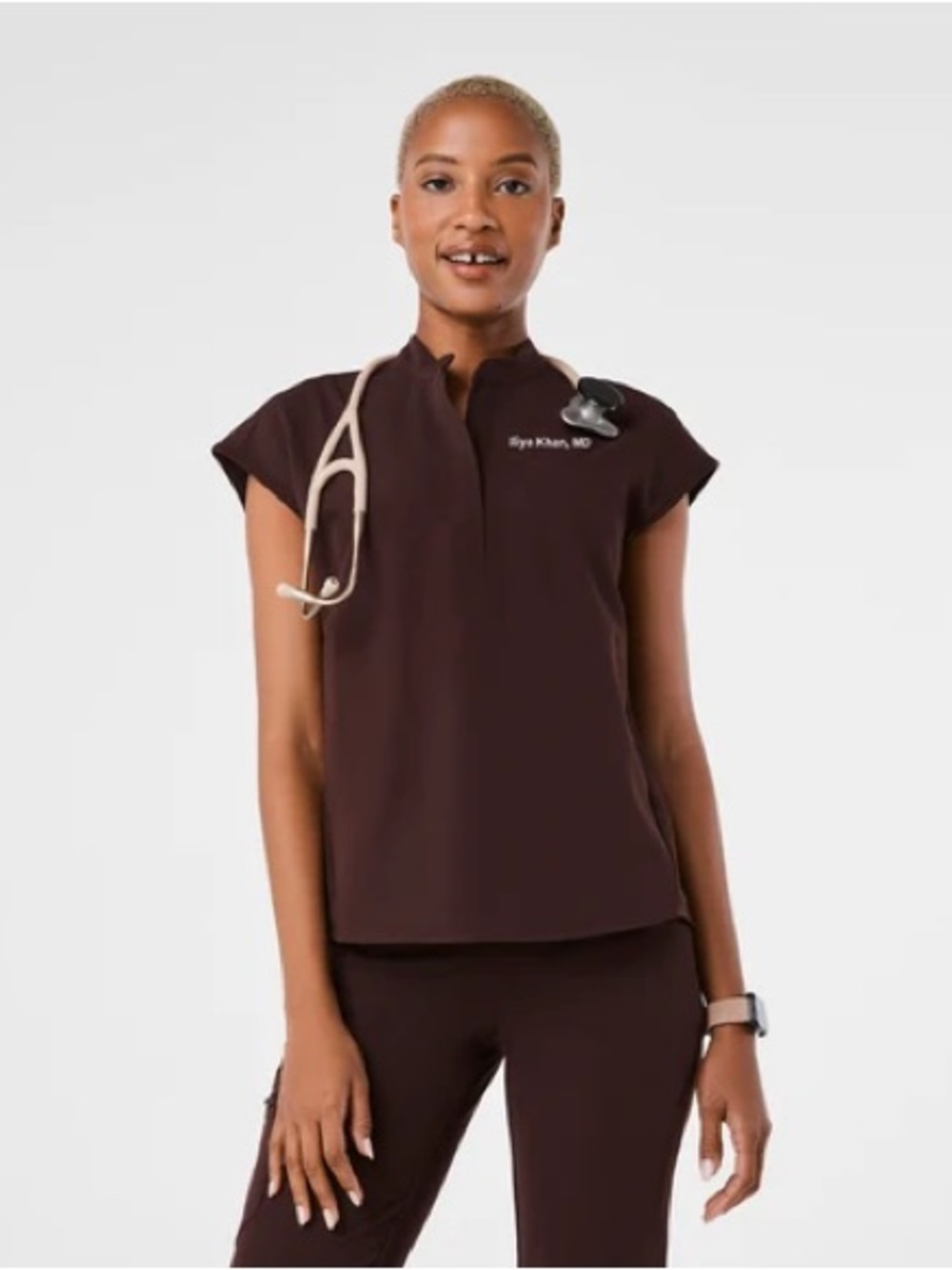 Espresso Rafaela - Oversized Scrub Top